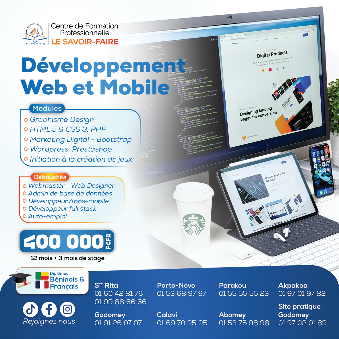 Photo de la filière (formation) Création de site internet, développement web et mobile