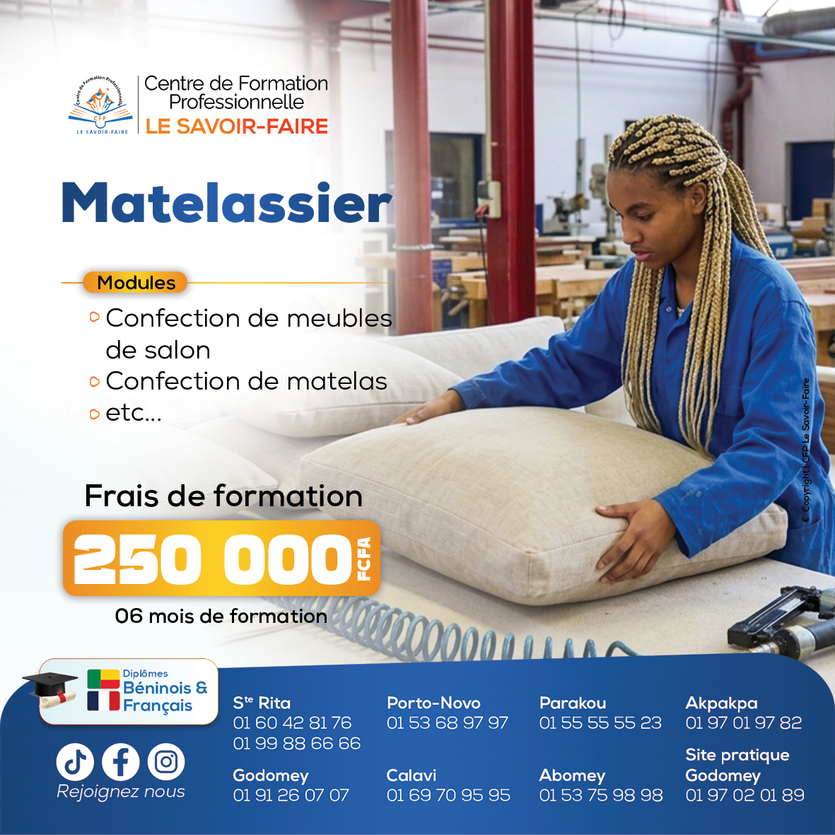 Image de la formation Matelassier