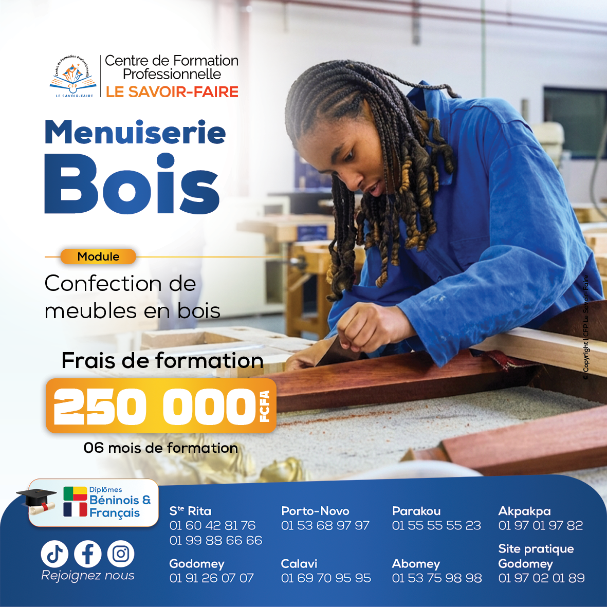 Image de la formation Menuiserie Option bois - armoire ou placard